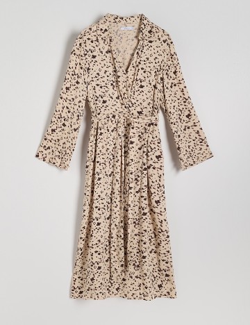 Rochie medie Reserved, crem