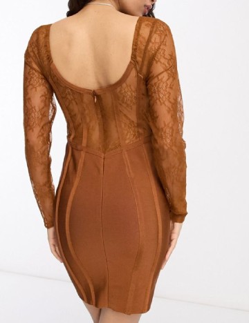 Rochie scurta ASOS, maro