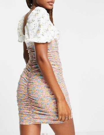Rochie scurta ASOS, floral print