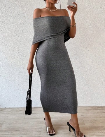 Rochie lunga SHEIN, gri