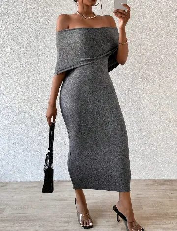 Rochie lunga SHEIN, gri