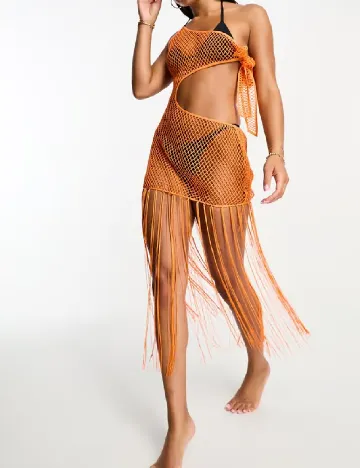 Rochie de plaja ASOS, portocaliu