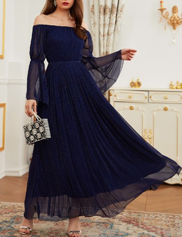 Rochie lunga SHEIN, albastru