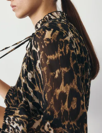 Rochie scurta Reserved, animal print