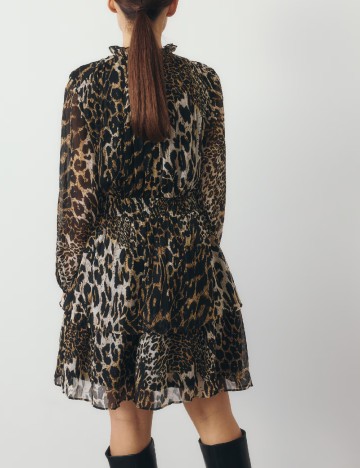 Rochie scurta Reserved, animal print