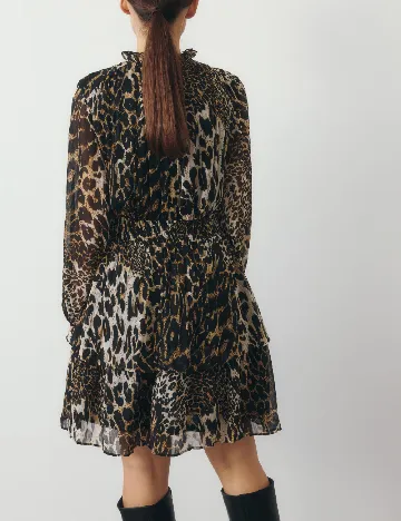 Rochie scurta Reserved, animal print