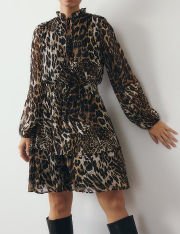 Rochie scurta Reserved, animal print