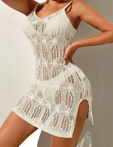 Rochie de plaja SHEIN, crem