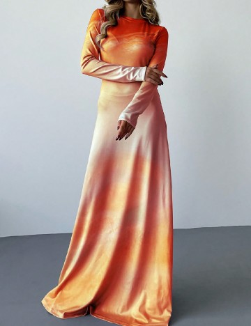 Rochie lunga SHEIN, portocaliu