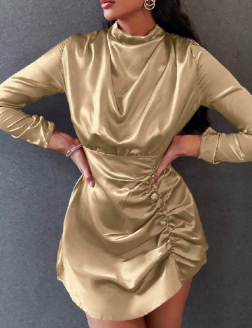 Rochie scurta SHEIN, crem