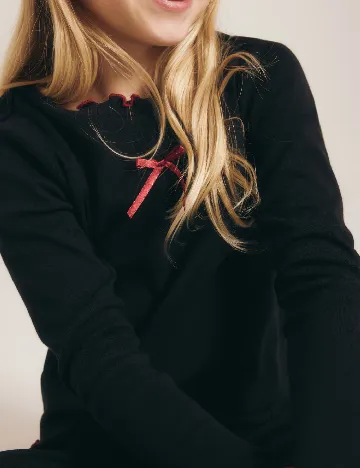 Bluza Reserved, negru Negru
