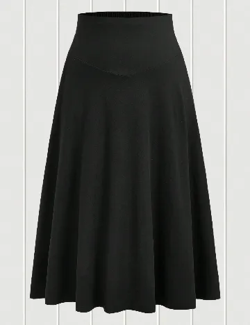 Fusta SHEIN CURVE, negru