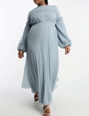 Rochie lunga ASOS Curve, albastru