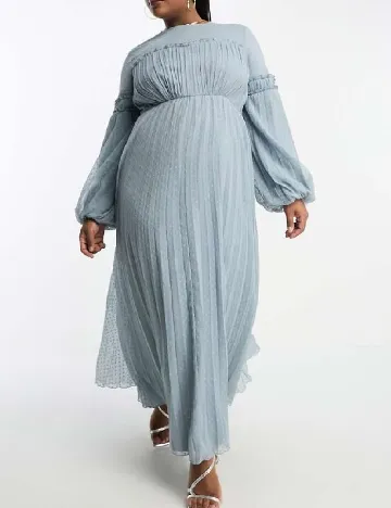 Rochie lunga ASOS Curve, albastru