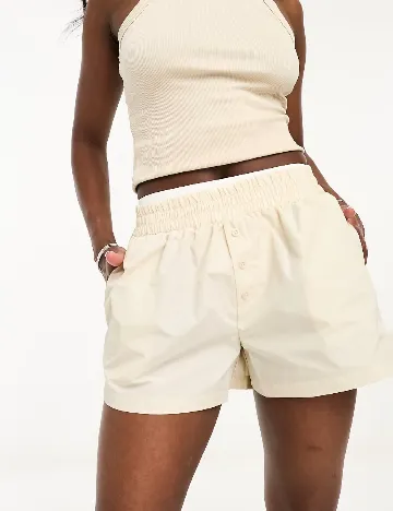 Pantaloni scurti THE COUTURE CLUB, crem