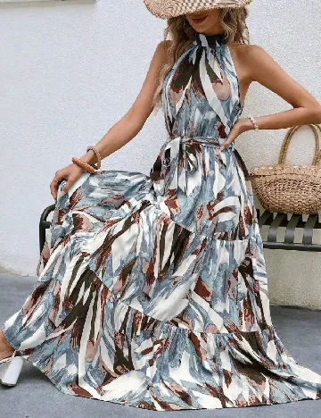 Rochie lunga SHEIN CURVE, mix culori