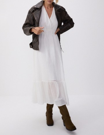 Rochie medie Reserved, alb