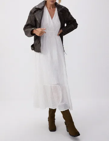 Rochie medie Reserved, alb