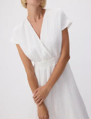 Rochie medie Reserved, alb