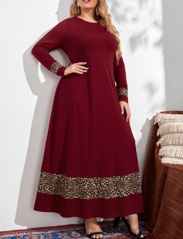 Rochie lunga SHEIN CURVE, rosu