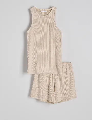 Pijama Reserved, crem
