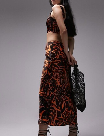 Top Top Shop, negru/portocaliu