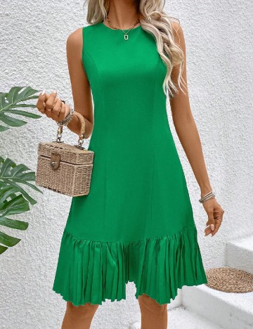 Rochie scurta SHEIN, verde