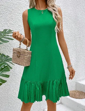 Rochie scurta SHEIN, verde