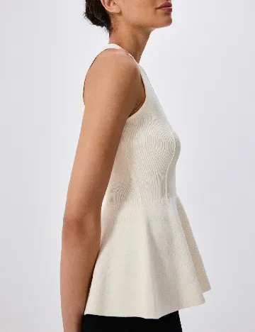 Bluza Reserved, ecru Alb