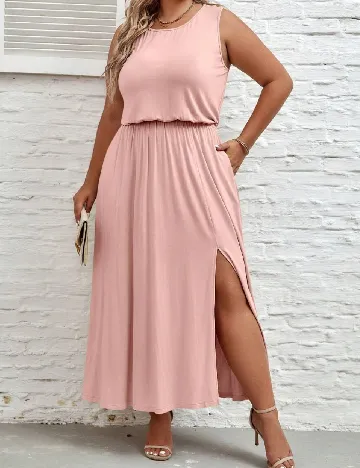 Rochie lunga Emery Rose Curve, roz