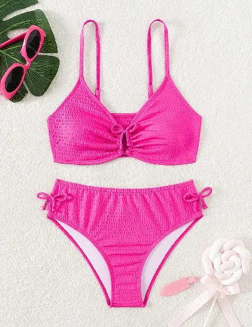 Costum de baie Shein Kids, roz