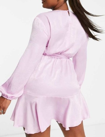 Rochie scurta First Distraction Plus Size, roz