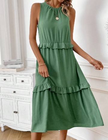 Rochie medie SHEIN, verde
