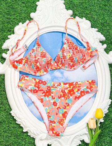 Costum de baie SHEIN, portocaliu