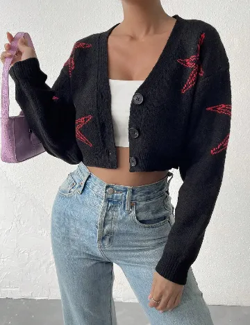 Cardigan SHEIN, negru