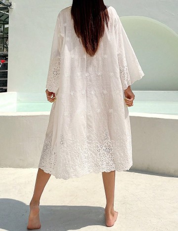 Kimono Dazy, alb
