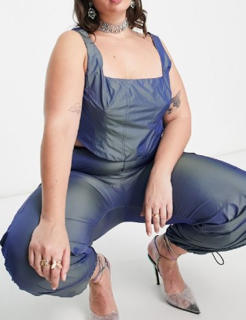 Top ASOS Curve, albastru