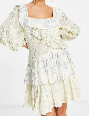 Rochie scurta ASOS, crem