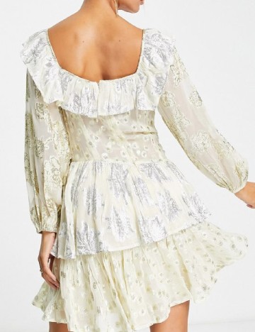 Rochie scurta ASOS, crem