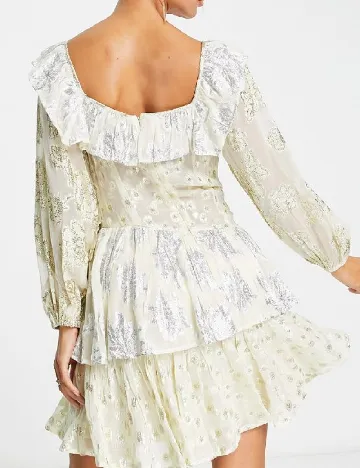 Rochie scurta ASOS, crem