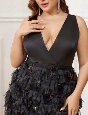 Rochie lunga SHEIN CURVE, negru