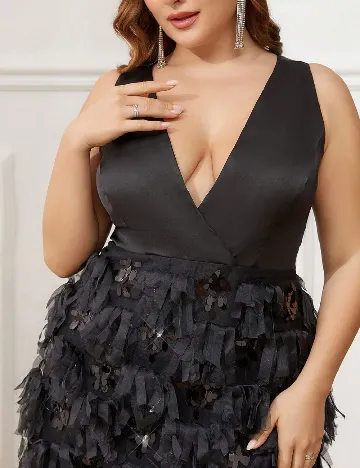 Rochie lunga SHEIN CURVE, negru