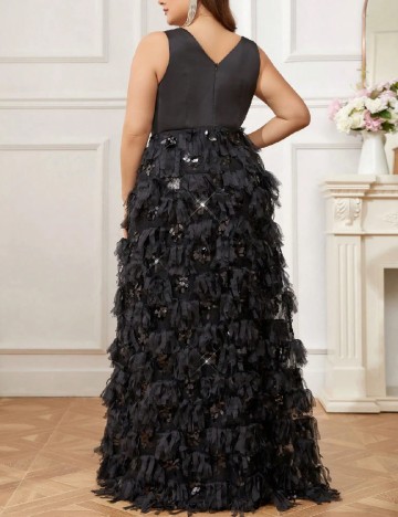 Rochie lunga SHEIN CURVE, negru