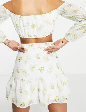Fusta Miss Selfridge, alb Alb