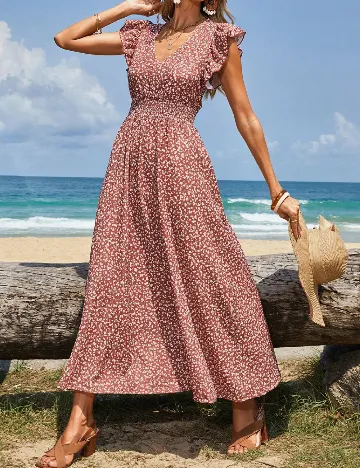 Rochie lunga SHEIN, maro