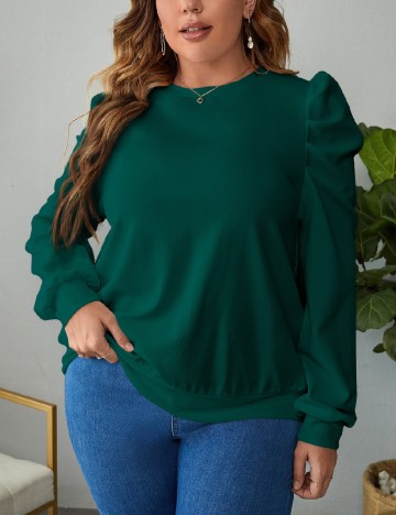 Bluza SHEIN CURVE, verde