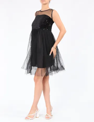 Rochie medie Love&Lemonade, negru Negru