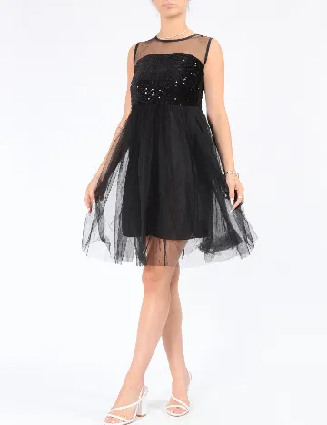 Rochie medie Love&Lemonade, negru Negru