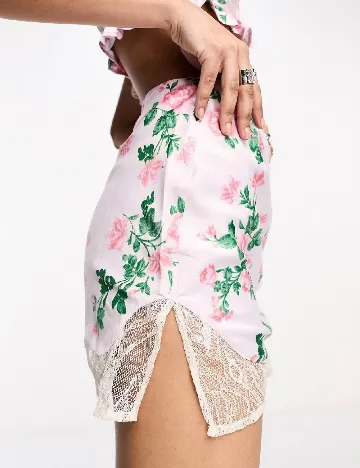 Fusta ASOS, roz Roz