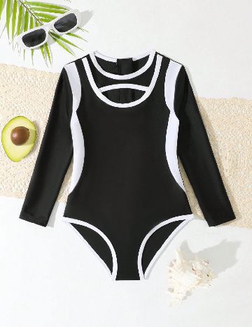Costum de baie Shein Kids, negru